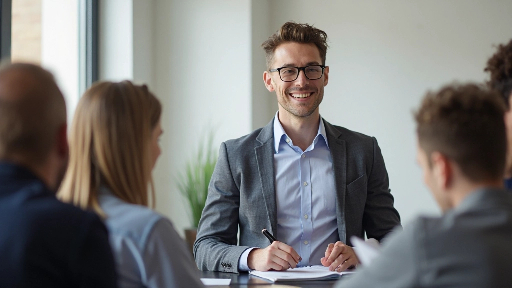Professional developing new skills through hands-on training in collaborative learning environment