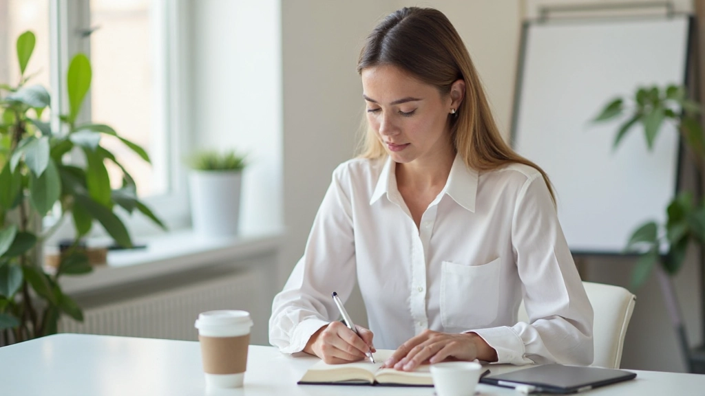Trainingsplan en doelstellingen worden genoteerd in een professioneel notitieboek